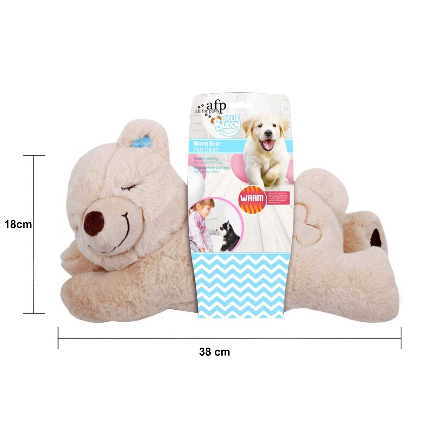 🐾 Puppy Warm Bear Toy | Plush Comfort Heat Pack for Sleep Aid & Relaxation 🐶