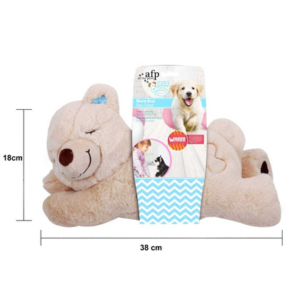🐾 Puppy Warm Bear Toy | Plush Comfort Heat Pack for Sleep Aid & Relaxation 🐶