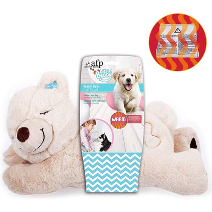 🐾 Puppy Warm Bear Toy | Plush Comfort Heat Pack for Sleep Aid & Relaxation 🐶