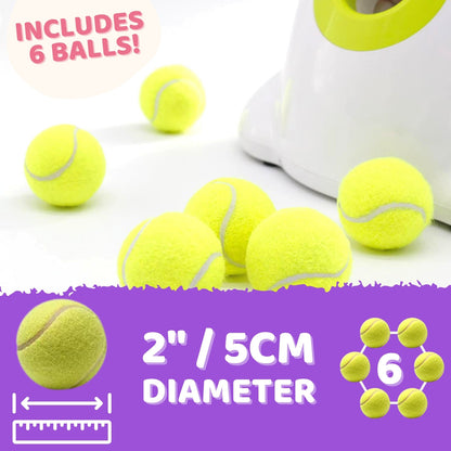 🎾 Automatic Dog Ball Launcher | Interactive Tennis Toy with 6 Balls 🐕