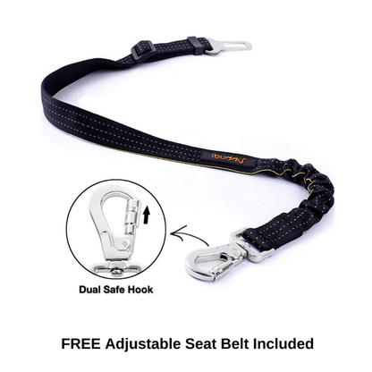 🐾 iBuddy Dog Seat Cover | Car Hammock with Mesh Window & Seat Belt Attachment