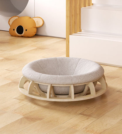 🐱 Timber Gyro Cat Nest Bed
