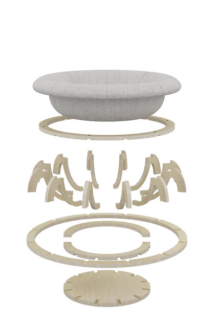 🐱 Timber Gyro Cat Nest Bed